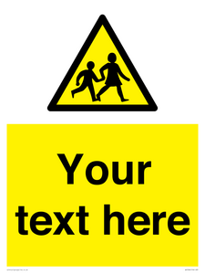 Custom Warning children Sign